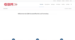 Desktop Screenshot of gbm-kunststoff.com