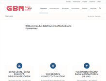 Tablet Screenshot of gbm-kunststoff.com